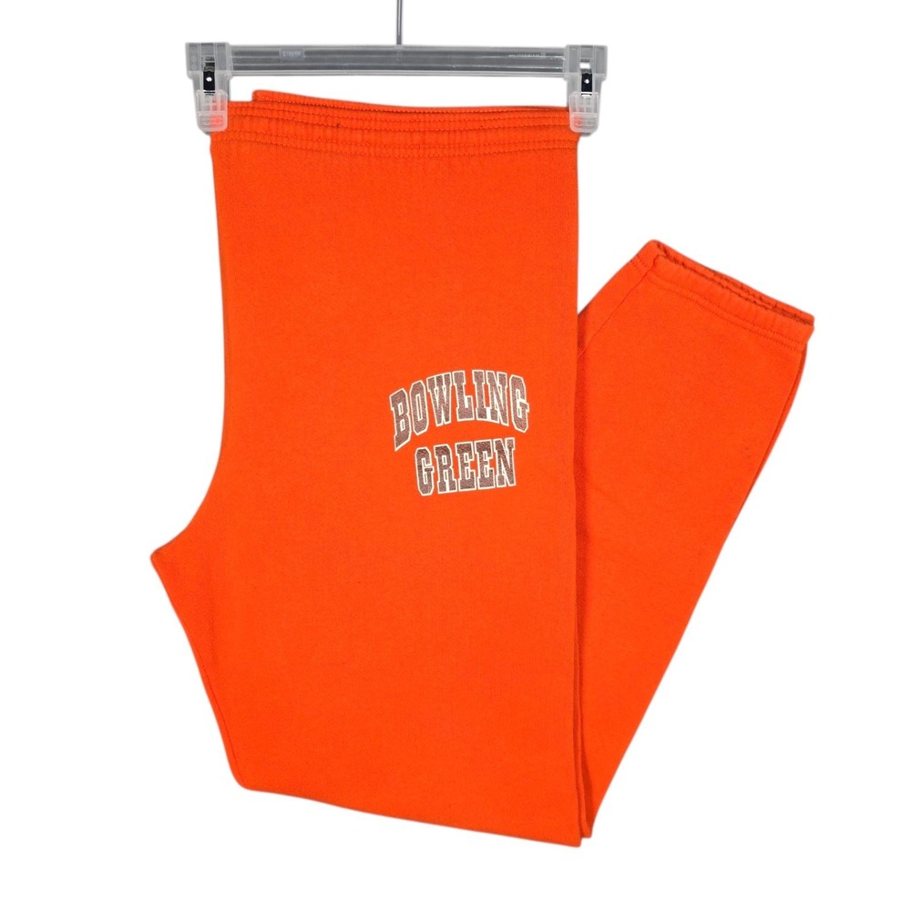 Vintage 90s Bowling Green Sweatpants Mens XL University Falcons Orange Soffe USA